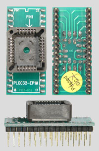 PLCC32 to DIP32 adapter