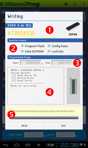 Device operation console